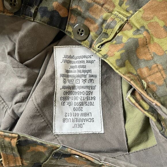 German DEU Scharrer German Army Pants Mens 34x29 Green Camo UGB LHBw 1004503 - Picture 5 of 11